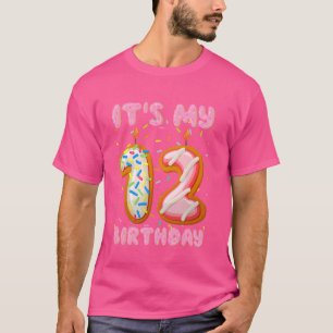 T-shirt Enfants beignets sucrés C'est mon 12e anniversaire