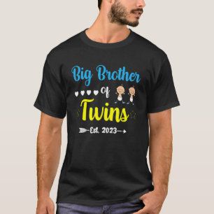 T-shirt Enfants Big Brother Of Twins 2023 Annonce De Gross