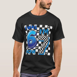 T-shirt Enfants Bleu à Carreaux J'avais 6 ans Maintenant J