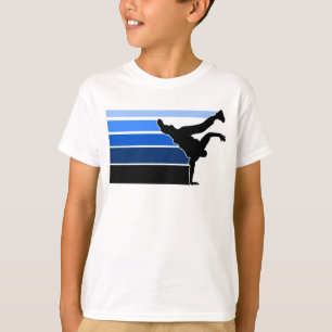 T-shirt Enfants bleus de noir de gradient de BBOY