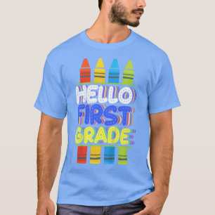 T-shirt Enfants Bonjour Première Année, Bye maternelle, Pr