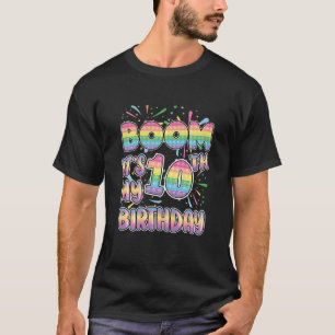 T-shirt Enfants Boom C'est mon 10e anniversaire Popper Num