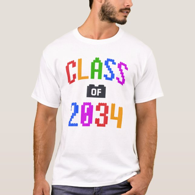 T-shirt Enfants briques Jouet Jardin d'enfants école de pr (Devant)