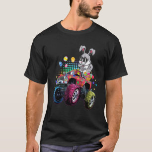 T-shirt Enfants Bunny Pâques équitation Monster Camion Gar