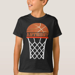 T-shirt Enfants Bysketbyll Anthony Personnalisé Nom Cadeau