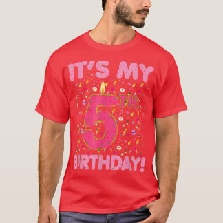 T-shirt Enfants C`est mon 5e anniversaire Bonbons bonbons 