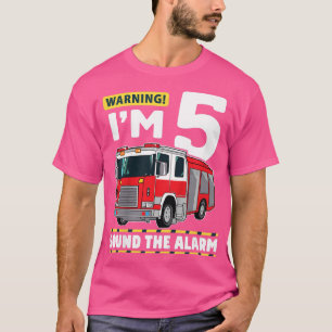 T-shirt Enfants Camion d'incendie 5 ans pompier 5 ans Anni