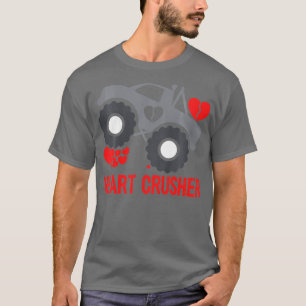 T-shirt Enfants Cardiaque Monster Camion Croiseur Valentin