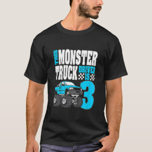 T-shirt Enfants Ce Chauffeur De Camion Monster Est 3 Anniv