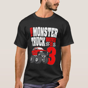 T-shirt Enfants Ce Monster Chauffeur De Camion Est 3 Anniv