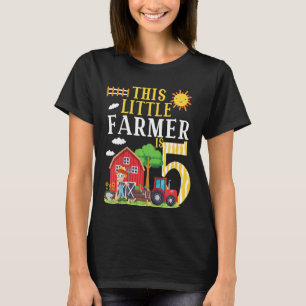 T-shirt Enfants Ce Petit Agriculteur Est 5 Tracteur Agrico