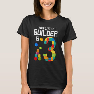T-shirt Enfants Ce Petit Constructeur est 3 Bâtiments Bloc