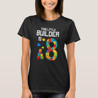 T-shirt Enfants Ce Petit Constructeur est 8 Bâtiments Bloc