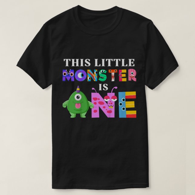 T-shirt Enfants Ce petit monstre est une fête d'anniversai (Design devant)