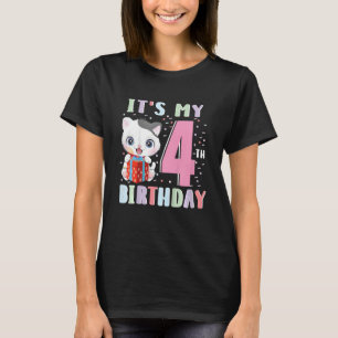 T-shirt Enfants C'est mon 4e anniversaire pour les 4 ans m