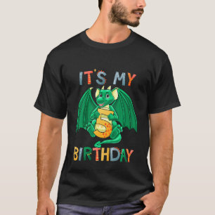 T-shirt Enfants C'est mon 5e anniversaire Dragon 5 Anniver