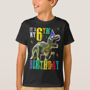 T-shirt Enfants C'est mon 6e anniversaire Joyeux 6 ans Din