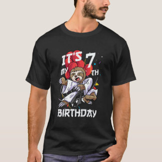 T-shirt Enfants C'est mon 7ème anniversaire 7 ans de pares
