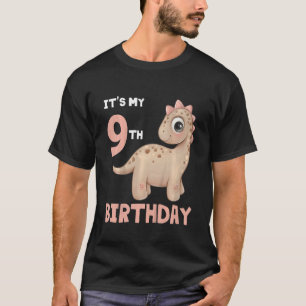 T-shirt Enfants C'est mon 9e anniversaire Joyeux 9 ans Din
