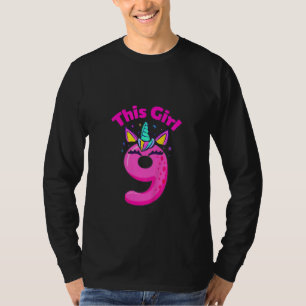 T-shirt Enfants C'est mon 9e anniversaire Joyeux 9 ans Uni