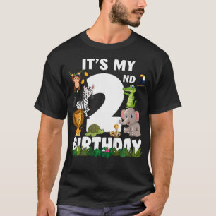 T-shirt Enfants C'Est Mon Anniversaire Zoo Jungle Safari A