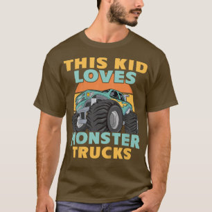 T-shirt Enfants Cet Enfant Aime Les Camions Monster