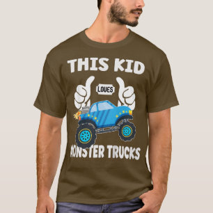 T-shirt Enfants Cet Enfant Aime Les Camions Monster 1794