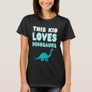 T-shirt Enfants Cet Enfant Aime Les Dinosaures Amusants No