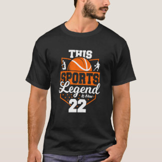 T-shirt Enfants Cette Légende Du Sport Est Maintenant 22 J