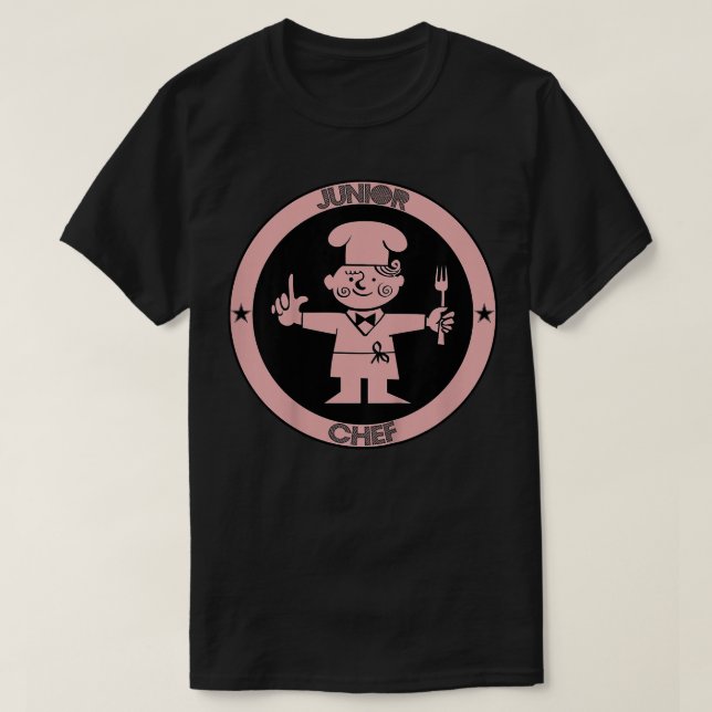 T-shirt Enfants Chef junior Cuisine Garçons Filles Jeune E (Design devant)