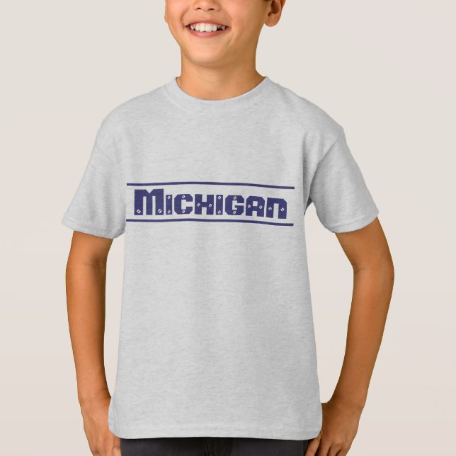 T-shirt Enfants Chemise Michigan (Devant)