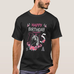 T-shirt Enfants Cheval Anniversaire - Filles Cheval Équita