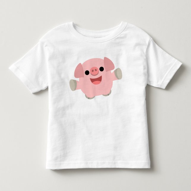 T-shirt Enfants Cochon Croustillant (Devant)