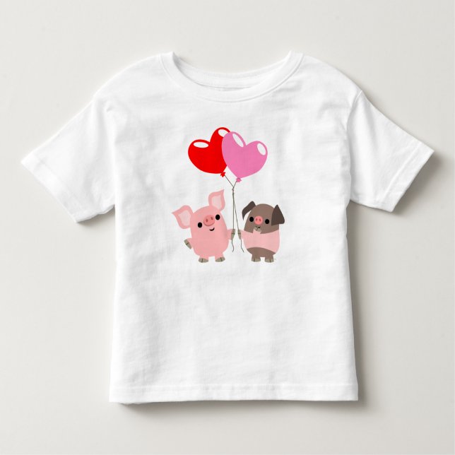 T-shirt Enfants Coeurs en Tangled (Coeurs en Carto (Devant)