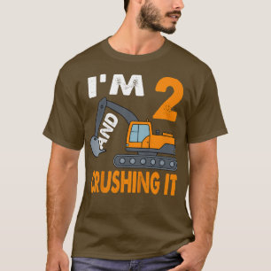 T-shirt Enfants Construction Camion 2e anniversaire garçon