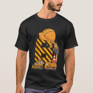 T-shirt Enfants Construction Camion 6e anniversaire Garçon