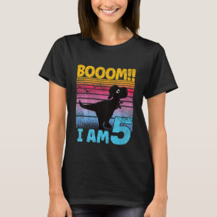 T-shirt Enfants Cool Dino Anniversaire 5 ans Anniversaire 