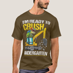 T-shirt Enfants Crush jardin d'enfants Camion Dinosaure Re