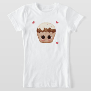 T-Shirt Enfants Cupcake Chocolat Kawaii