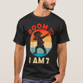 T-shirt Enfants Dabbing Boy 7e Anniversaire tenue 7 Sept A