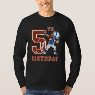 T-shirt Enfants Dabbing Football Boy 5e anniversaire 5 cin