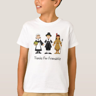 T-shirt Enfants d'amitié de thanksgiving