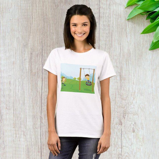 T-shirt Enfants Dans Le Parc (Créateur téléchargé)