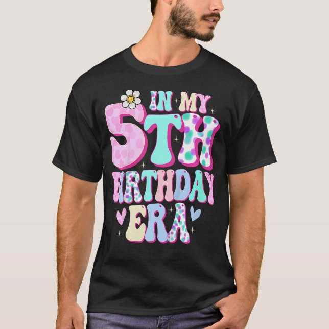 T-shirt Enfants Dans Mon 5e anniversaire Era Girl Cadeaux  (Devant)