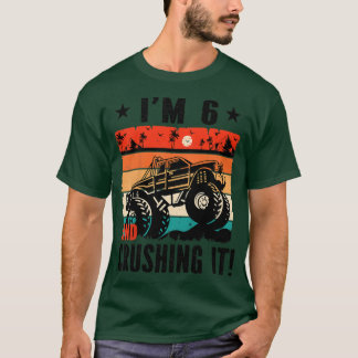 T-shirt Enfants de 6 ans et l'écraser monster camion anniv