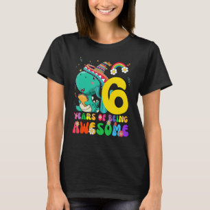 T-shirt Enfants de 6 ans garçons filles dinosaure mignon 6
