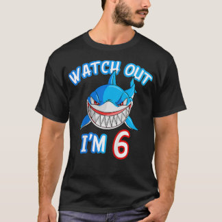 T-shirt Enfants de 6 ans Gardez le requin Attention CHEMIS