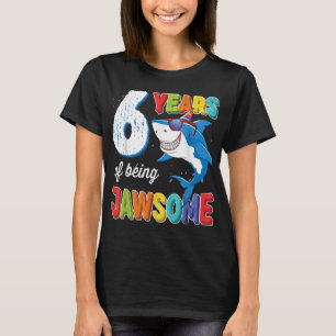 T-shirt Enfants de 6 ans JawCertains requins 6e anniversai