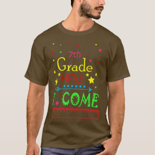 T-shirt Enfants de 7e année ici je viens T