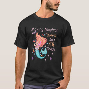 T-shirt Enfants de 7e année Sirène Faire des vagues magiqu